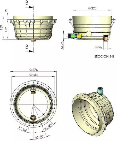 Astral Lighting Fixture Nest Standard Concrete Pool