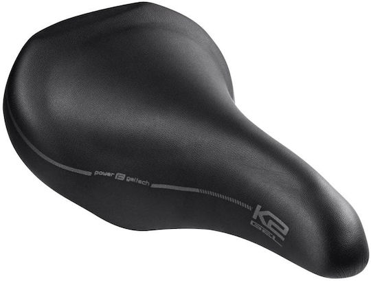 Force K2 Gel Black Bicycle Saddle MTB