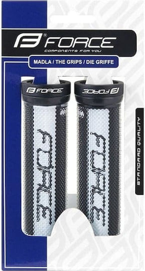 Force 38287 Χειρολαβές Ποδηλάτου σε Μαύρο Χρώμα 128mm από καουτσούκ