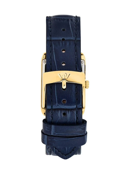 Philip Watch Damenuhr 24.7mm Batterie mit Blau Lederarmband
