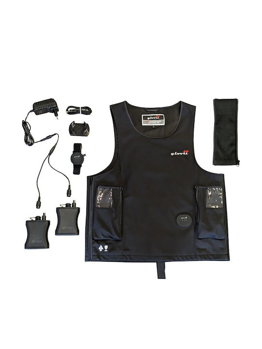 Glovii Arbeitsweste Softshell Schwarz