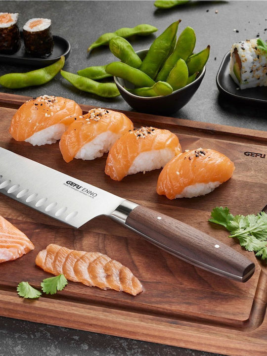 Gefu Knife Santoku from Stainless Steel 18cm