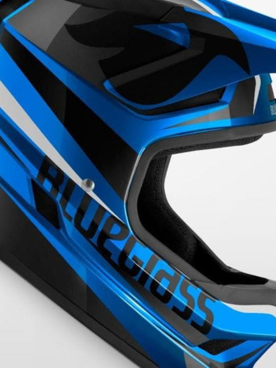 Bluegrass Legit Full Face Bicycle Helmet Downhill / BMX / Mountain Metallic/Black Glossy
