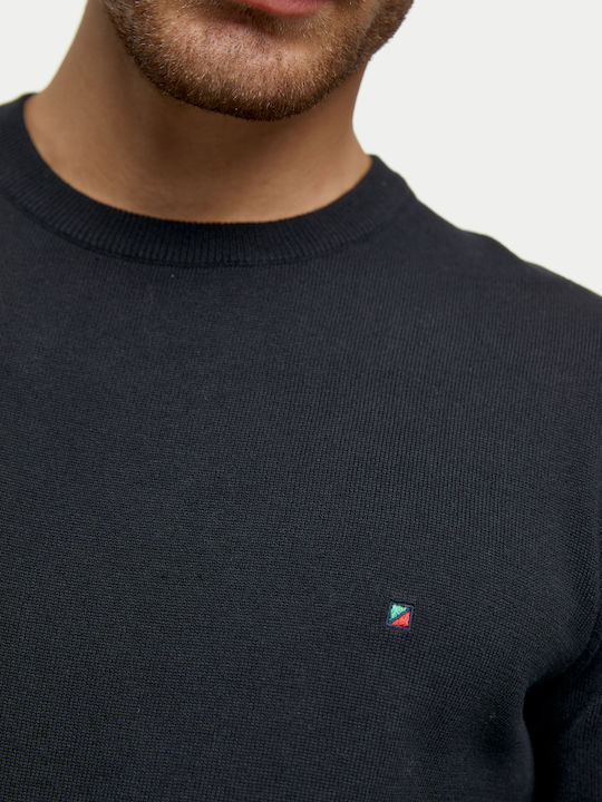 Julian Langarm-Pullover Dark Blue
