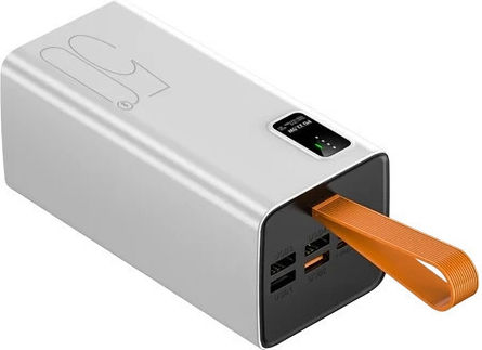ET-Q8 Power Bank 50000mAh 22.5W με 4 Θύρες USB-A και Θύρα USB-C Λευκό