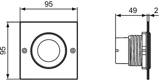 Ideal Standard Septa Pro Placă Pentru Scurgeri Dual Flush Inox