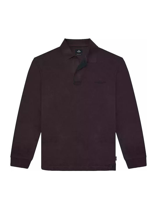Polo Μπλούζα Μακρυμάνικη Aubergine
