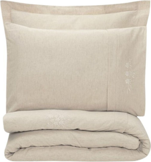 Cottonbox Σετ Διπλή 200x220cm Μπεζ