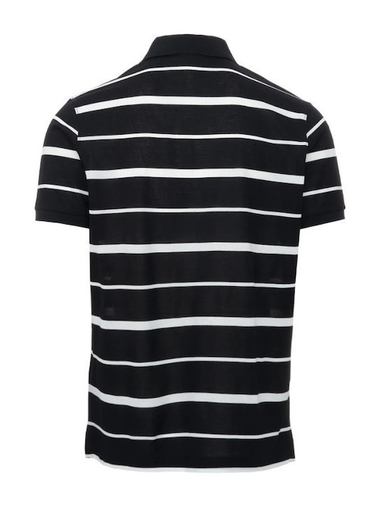 Polo Bluza Cu Mâneci Scurte Neagră