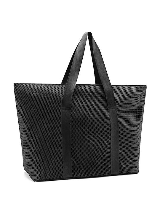 Γυναικεία Τσάντα Shopper Ώμου Μαύρη