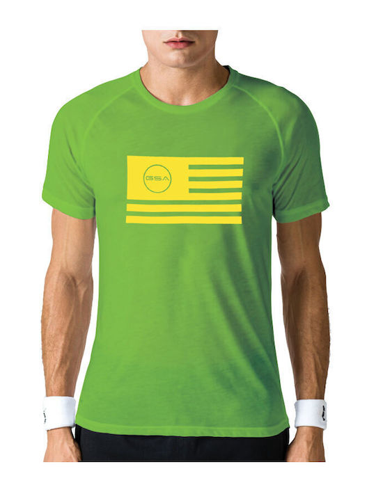 Superlogo Αθλητικό T-shirt Flag Green