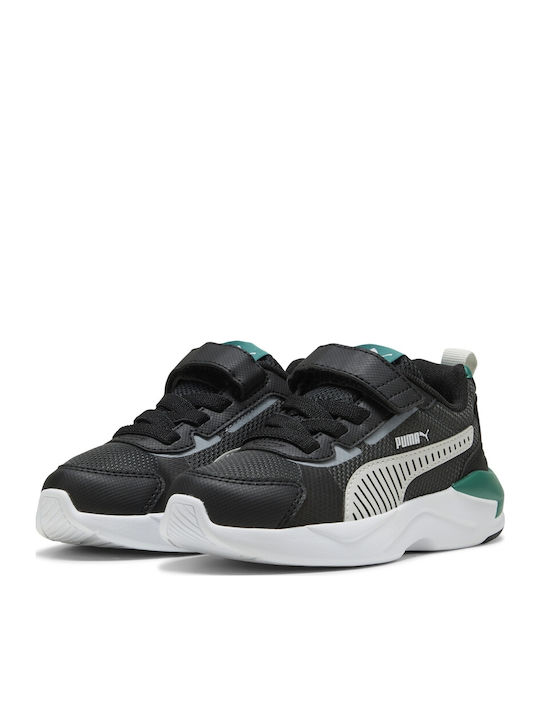 X-Ray 3 Kids Sports Shoes Running with Hook & Loop Closure Black