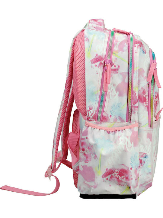 Gim Barbie Paints School Backpack for Elementary Pink 20L 35 x 20 x 46cm
