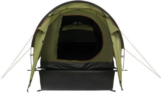 Easy Camp Summer Camping Tunnel Tent Khaki with Double Cloth for 2 People 310x140x110cm