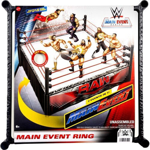 Mattel Wwe Superstar Ring Labels Main Event & Raw Spring-loaded Elastic Ring Ropes Σετ Παιχνίδι Κούκλες Jdj20