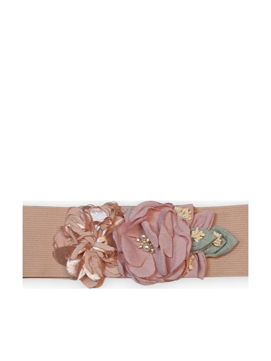 Elastisch Damen Gürtel Rosa