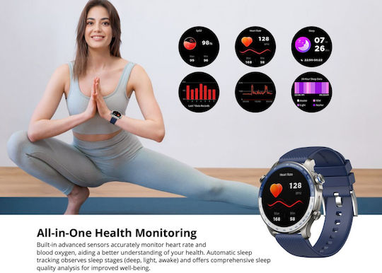 Riversong Motive 10 GT Smartwatch με Παλμογράφο (Μπλε)