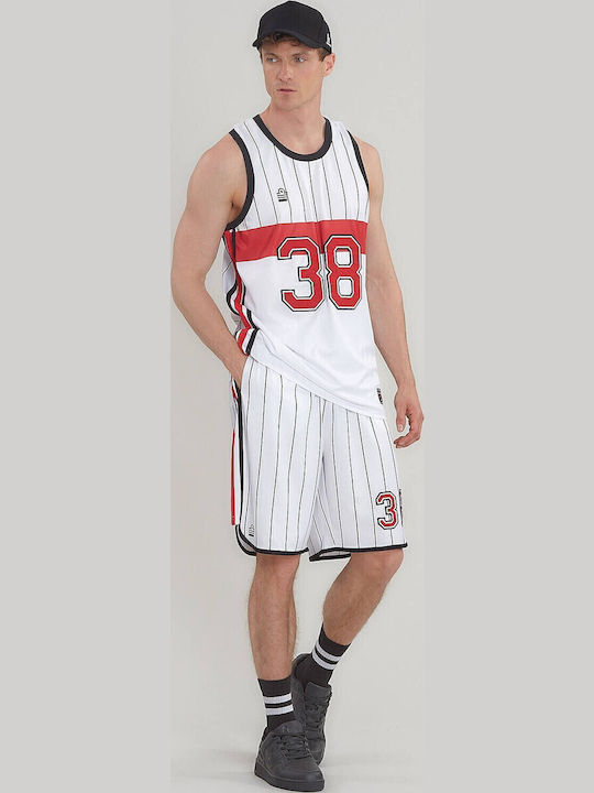Men's Athletic Shorts White