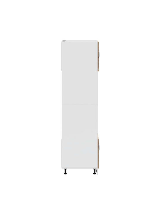 Vidaxl Dulapuri pentru cuptor 2 buc Kalmar lemn compozit 60x57x207cm maro