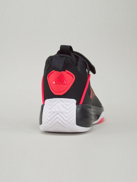 Ownthegame 3.0 Mid Kids Sports Shoes Basketball with Hoop & Loop Closure Black