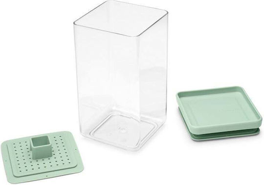 Brabantia Βάζο Γενικής Χρήσης με Καπάκι Πλαστικό Διάφανο 1600ml