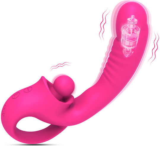 APH Διπλός Δονητής 18.7cm Ροζ
