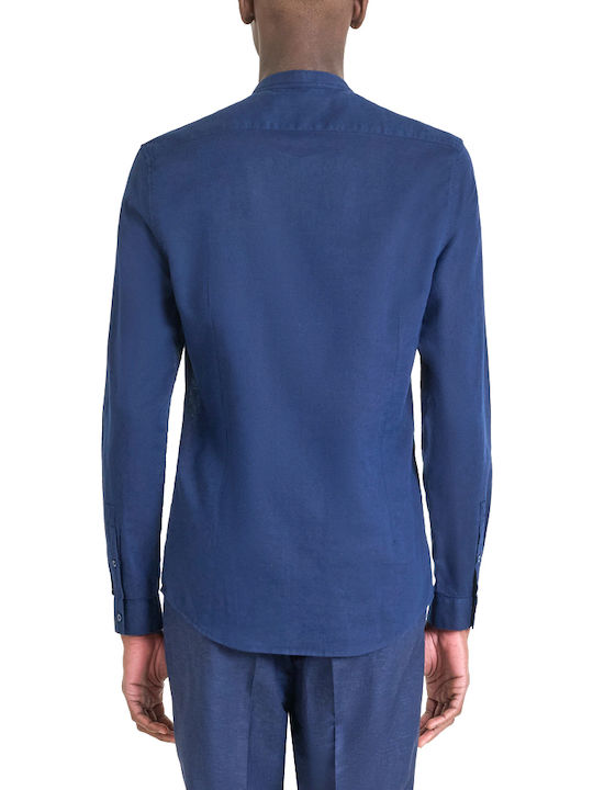 Antony Morato Toledo Leinen Hemd Blue