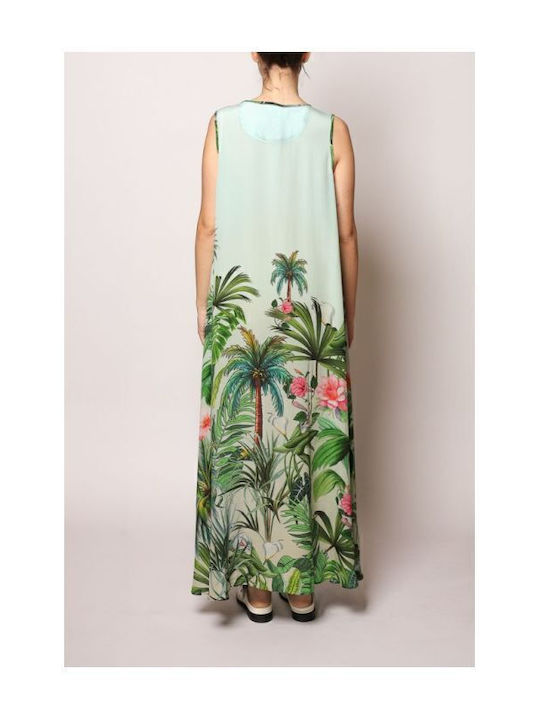 Summer Maxi Dress Palm Green