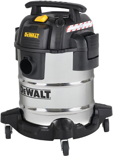 DEWALT Staubsauger Flüssigkeiten / Feststoffe 1050W mit Edelstahl Behälter 25Es