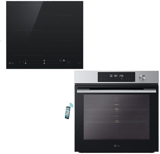 LG Einbauofen 76Es mit Induktionskochfeldern B59.2cm.