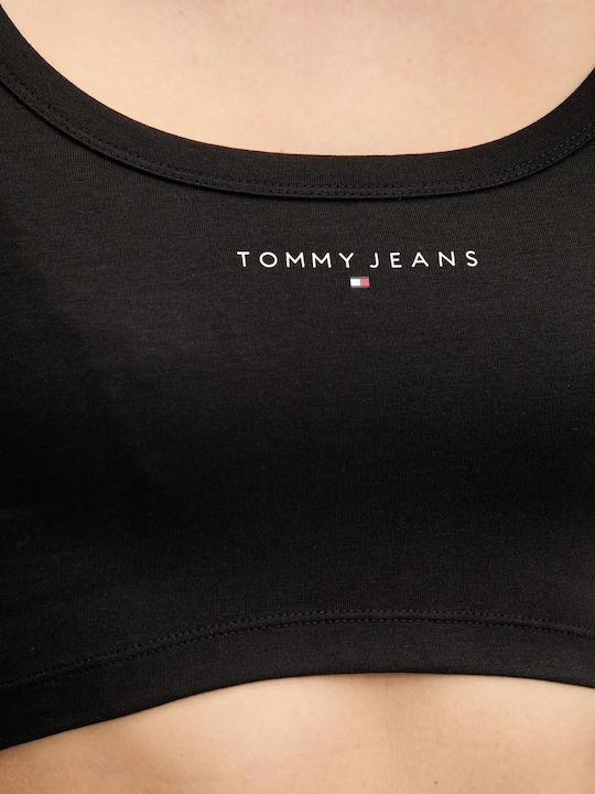Women's Crop Cotton Long Sleeve Black Top