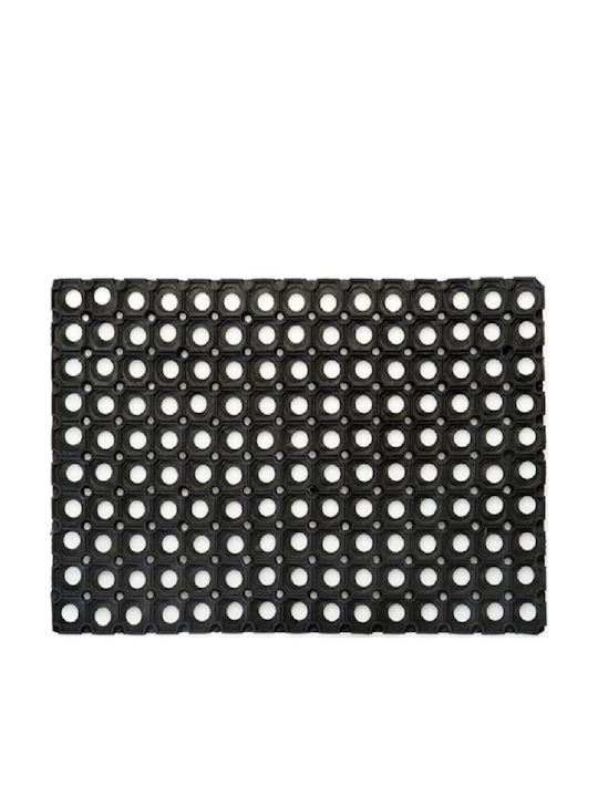 Stabplast Fußmatte Rutschfest aus Gummi Schwarz 75x100cm