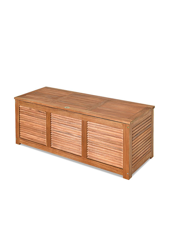 Costway Outdoor Storage Box Brown L120xW45xH45cm