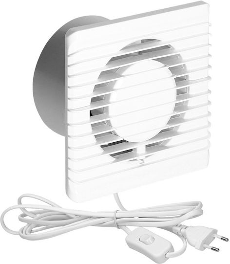 Orno Wall-mounted Ventilator Bathroom 100mm White