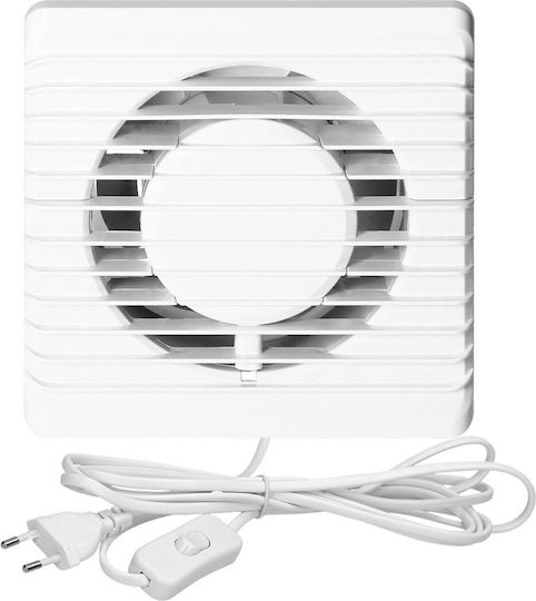 Orno Wall-mounted Ventilator Bathroom 100mm White