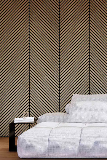 Panouri Decorative 3D Din MDF Cu Filet Cu Adeziv Maro 265x60x2cm Panouri Decorative 3D Din MDF Cu Filet Cu Adeziv Maro 265x60x2cm