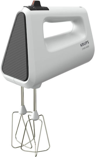 Krups 3 Mix 4000 Μίξερ Χειρός Λευκό