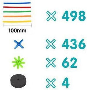 Askato Articol de artizanat 1000buc în Multicolour Culoare
