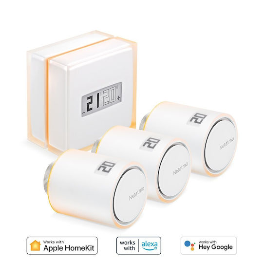 Complete Package Smart Thermostat 3 Netatmo Wi-Fi Thermostatic Radiator Heads