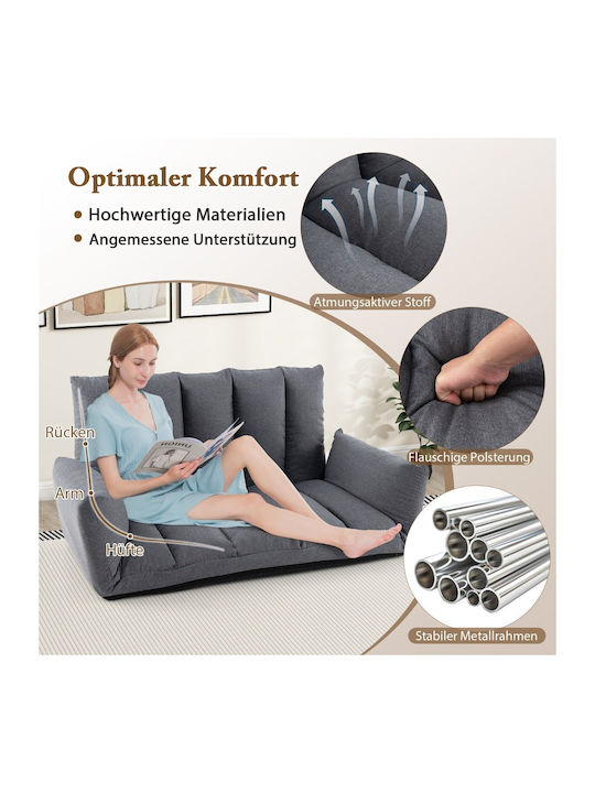 Vielseitiger Sitzsack & Pouf Grauer 119x76x60cm