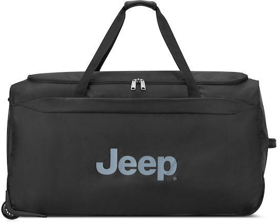 Delsey Jeep Σακ Βουαγιάζ Μαύρο Υφασμάτινο