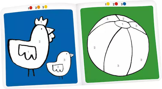 Μπλοκ Ζωγραφικής Αριθμών Χρωμάτων Magic Colouring Book