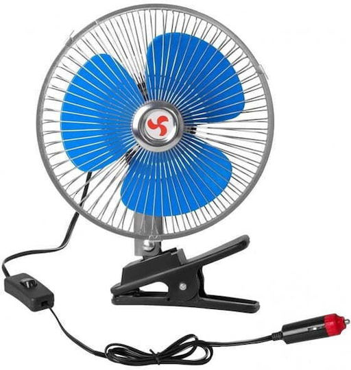 Ανεμιστήρας Αυτοκινήτου 10″ Κλιπ – 12v Περιστρεφόμενος – Oscillating Fan 014476