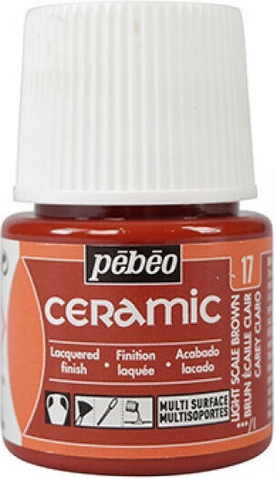 Enamel Ceramic Scale Brown 45ml Pebeo