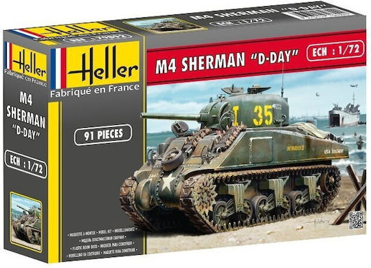 Kit Model Heller Plastic M4 Sherman D-day Tank Gxp-618566