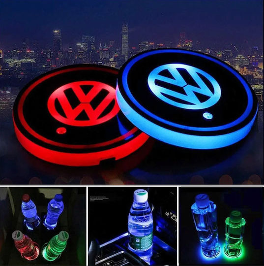 Led Licht Für Getränkehalter Vw 7 Farben 1Stück Oem