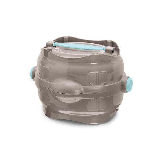 Donald Pet Care Easy Go Kunststoff Schalen Futter & Wasser für Hund & Katze 1.5lt 25cm in Grau Farbe 2Stück