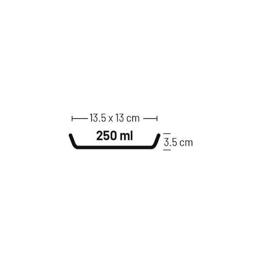 Flamingo Κεραμικό Μπολ Φαγητού & Νερού για Γάτα 250ml σε Μαύρο Χρώμα