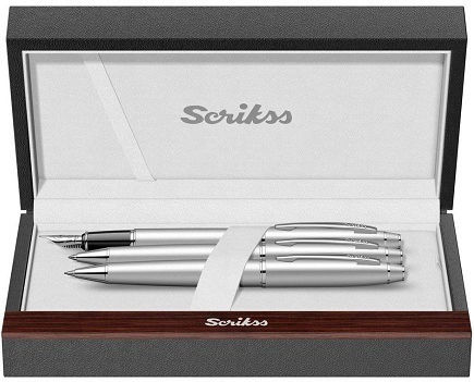 Scriss Writing Set Containing Pen Mechanical Pencil Fountain Pen