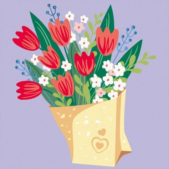 Ravensburger Creart Pictură pe Numere Adulți Buchet de Lalele